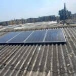 solar installation on Roof